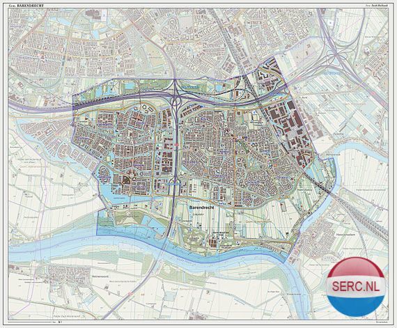 Landkaart — Barendrecht