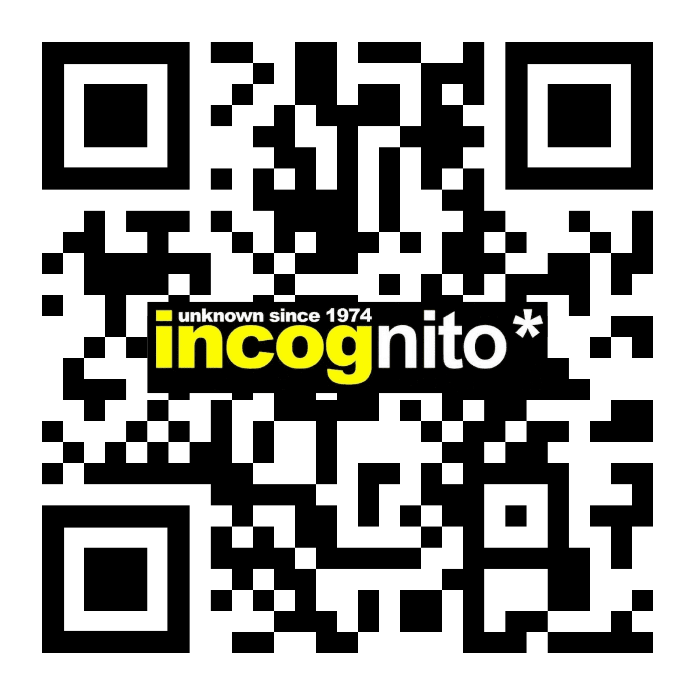 Incognito-Bar QR code