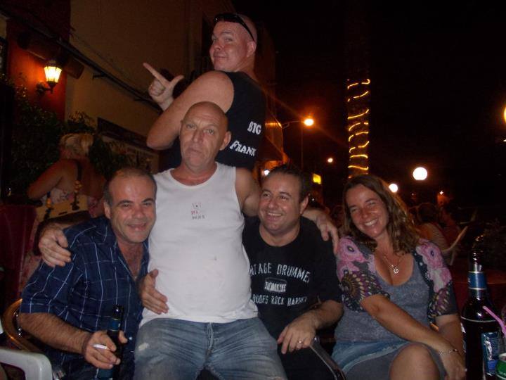 Tricas (RIP) Big Frank (where did he go), Arie Kers, Norman Soittieri and Ingrid Bouws